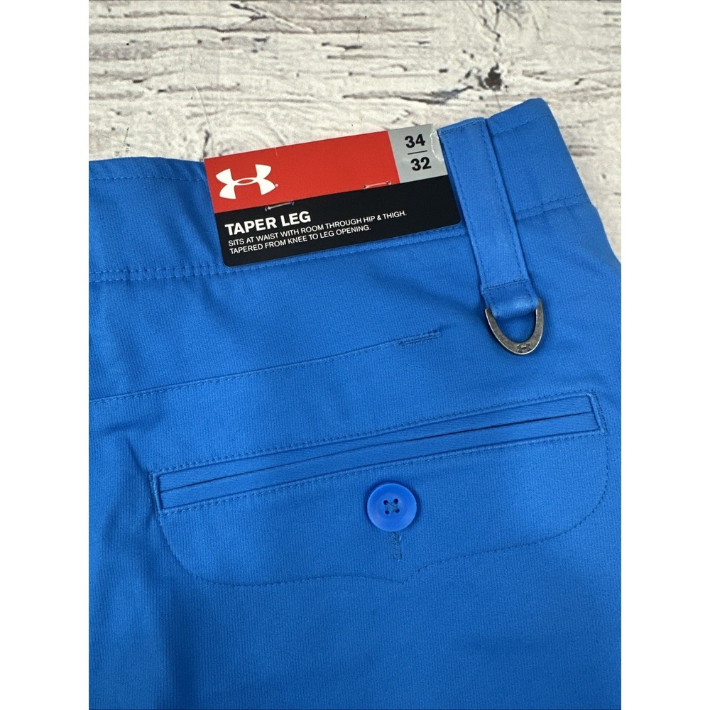 NWT Under Armour Men's Tapered Pants 34X32 Sky Blue NWT - Picture 10 of 12